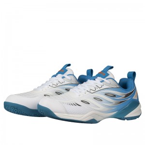 Apacs Performance 670 Shoes - White/Blue